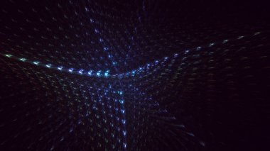 3B soyut renkli fraktal ışık arkaplanı oluşturma