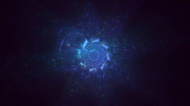 Soyut çember ışık arkaplanı oluşturuluyor