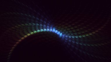 3B soyut renkli fraktal ışık arkaplanı oluşturma