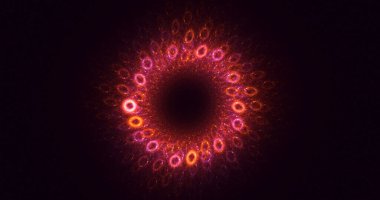 Soyut çember ışık arkaplanı oluşturuluyor
