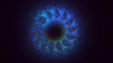 Soyut çember ışık arkaplanı oluşturuluyor