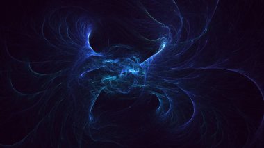 3B soyut renkli fraktal ışık arkaplanı oluşturma