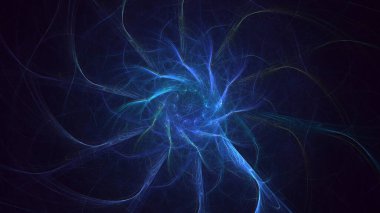 3B soyut renkli fraktal ışık arkaplanı oluşturma