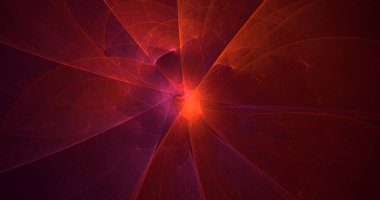 Soyut çok renkli fraktal ışık arkaplanı 3B görüntüleme