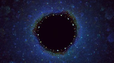 3B soyut yuvarlak ışık arkaplanı oluşturma