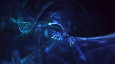 Soyut çok renkli fraktal ışık arkaplanı 3B görüntüleme