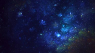 Soyut çok renkli fraktal ışık arkaplanı 3B görüntüleme