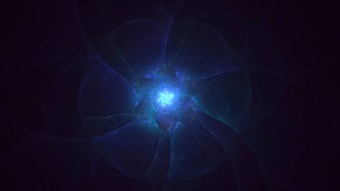 Soyut çok renkli fraktal ışık arkaplanı 3B görüntüleme