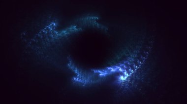 3B soyut renkli fraktal ışık arkaplanı oluşturma