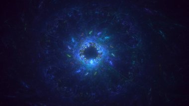 3B soyut yuvarlak ışık arkaplanı oluşturma