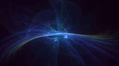 3B soyut renkli fraktal ışık arkaplanı oluşturma