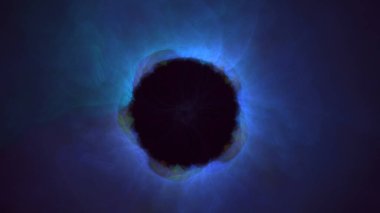 3B soyut yuvarlak ışık arkaplanı oluşturma