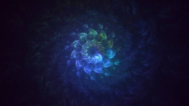 3B soyut yuvarlak ışık arkaplanı oluşturma