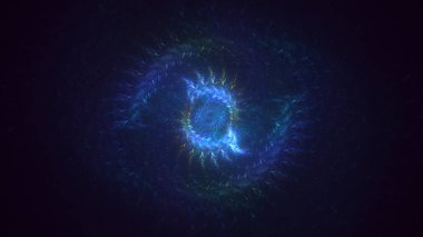 3B soyut yuvarlak ışık arkaplanı oluşturma