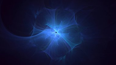 3B soyut renkli fraktal ışık arkaplanı oluşturma