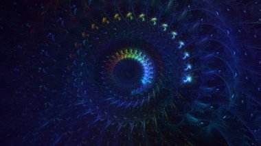 Soyut çember ışık arkaplanı oluşturuluyor