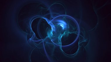 3B soyut renkli fraktal ışık arkaplanı oluşturma