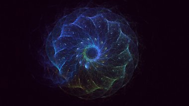 Soyut çember ışık arkaplanı oluşturuluyor