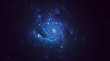 3D, soyut çok renkli teknoloji fraktal ışık arkaplanı oluşturuluyor