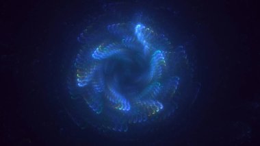 Soyut çember ışık arkaplanı oluşturuluyor