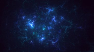 3D, soyut çok renkli teknoloji fraktal ışık arkaplanı oluşturuluyor