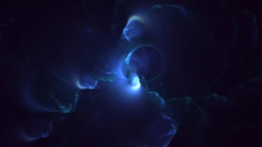 3D, soyut çok renkli teknoloji fraktal ışık arkaplanı oluşturuluyor