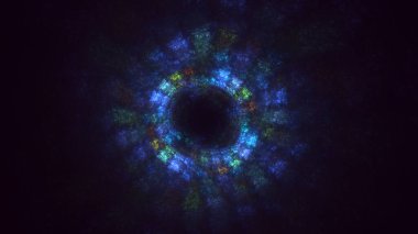 Soyut çember ışık arkaplanı oluşturuluyor