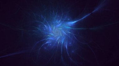 3D, soyut çok renkli teknoloji fraktal ışık arkaplanı oluşturuluyor