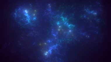 3D, soyut çok renkli teknoloji fraktal ışık arkaplanı oluşturuluyor