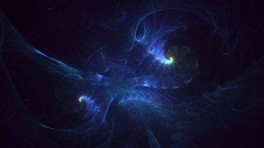 3D, soyut çok renkli teknoloji fraktal ışık arkaplanı oluşturuluyor