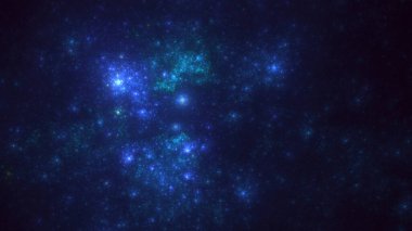 3D görüntüleme soyut mavi teknoloji fraktal arkaplan