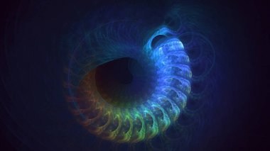 3B soyut yuvarlak ışık arkaplanı oluşturma