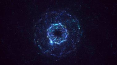 3D görüntüleme teknolojisi soyut fraktal arkaplan