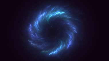 3D görüntüleme teknolojisi soyut fraktal arkaplan