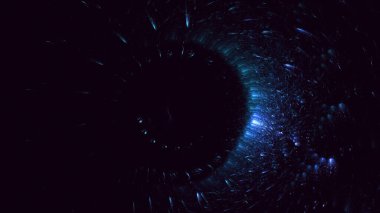 3B soyut renkli fraktal ışık arkaplanı oluşturma