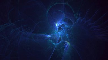 3B soyut renkli fraktal ışık arkaplanı oluşturma