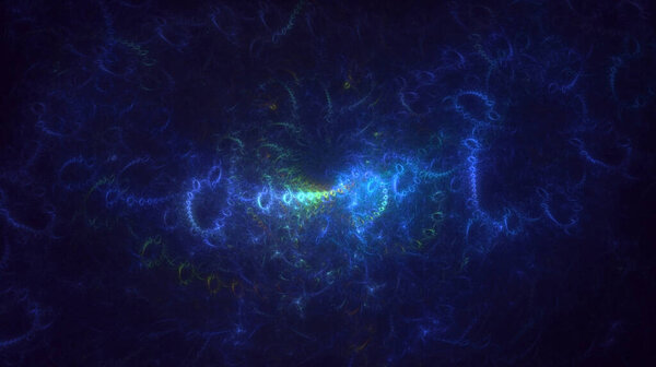 3D rendering abstract fractal light background