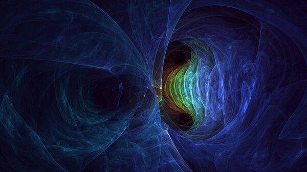 3D rendering abstract technology fractal background