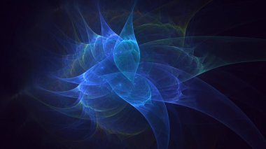 3D, soyut çok renkli teknoloji fraktal ışık arkaplanı oluşturuluyor
