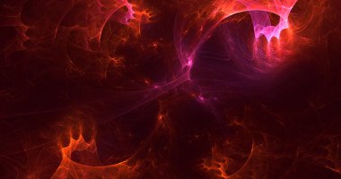 3D, soyut çok renkli teknoloji fraktal ışık arkaplanı oluşturuluyor