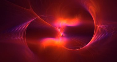 3B soyut renkli fraktal ışık arkaplanı oluşturma