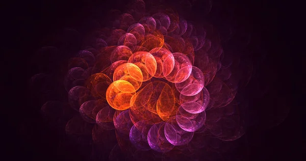 Rendering Abstrakt Flerfärgad Teknik Fraktal Ljus Bakgrund — Stockfoto
