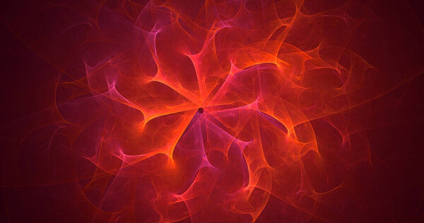 3D rendering abstract multicolor technology fractal light background