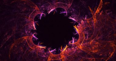 3B soyut yuvarlak ışık arkaplanı oluşturma