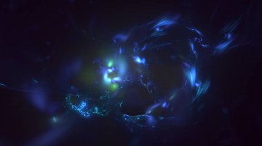 3B soyut renkli fraktal ışık arkaplanı oluşturma