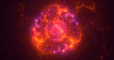 3B soyut renkli fraktal ışık arkaplanı oluşturma