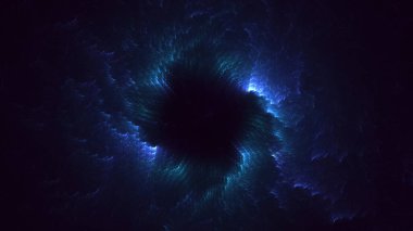 Soyut çok renkli fraktal ışık arkaplanı 3B görüntüleme