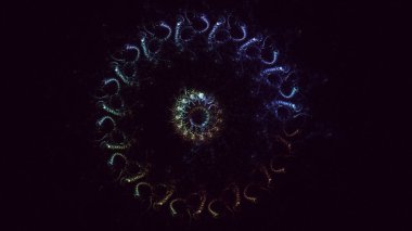 Soyut çember ışık arkaplanı oluşturuluyor