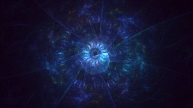 Soyut çember ışık arkaplanı oluşturuluyor