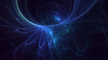 Soyut çok renkli fraktal ışık arkaplanı 3B görüntüleme